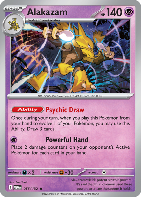 Alakazam - MEG #56 - Reverse Holo