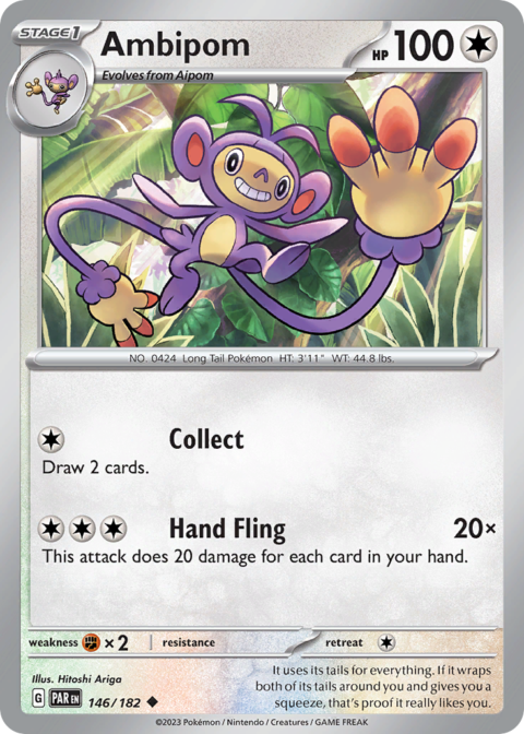 Ambipom - PAR #146 - Reverse Holo