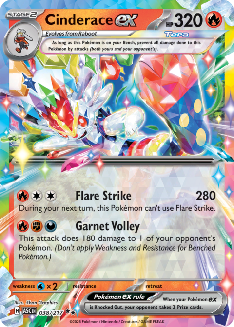 Cinderace ex - ASC #38