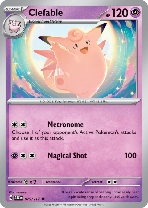 Clefable - ASC #75 - Normal