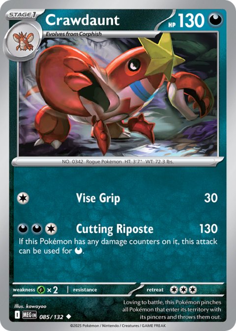 Crawdaunt - MEG #85 - Reverse Holo