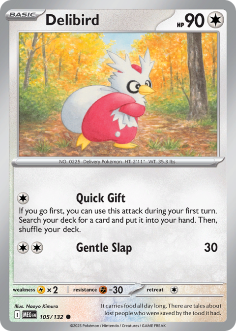 Delibird - MEG #105 - Reverse Holo
