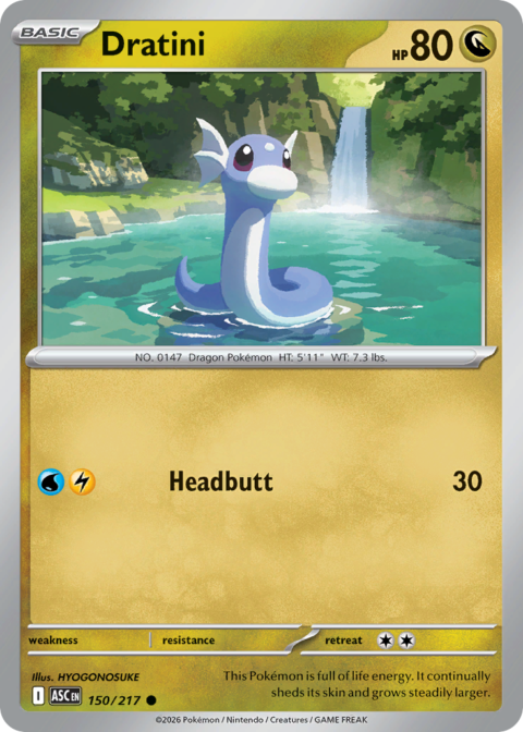 Dratini - ASC #150 - Reverse Holo (Energy)