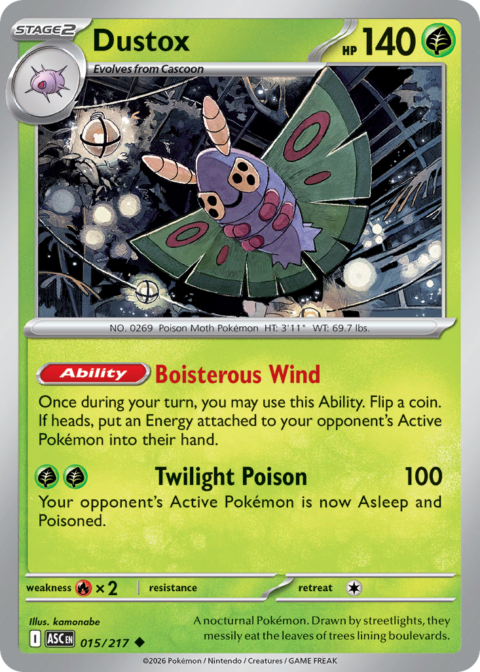 Dustox - ASC #15 - Reverse Holo (Energy)