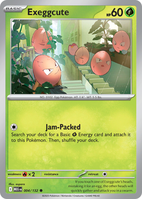 Exeggcute - MEG #4 - Reverse Holo