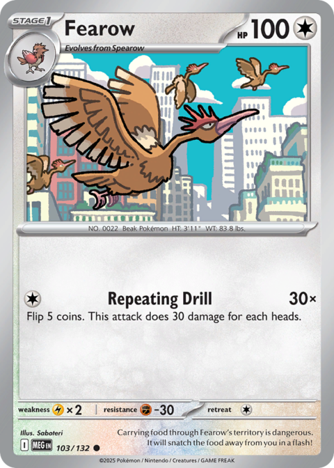 Fearow - MEG #103 - Normal