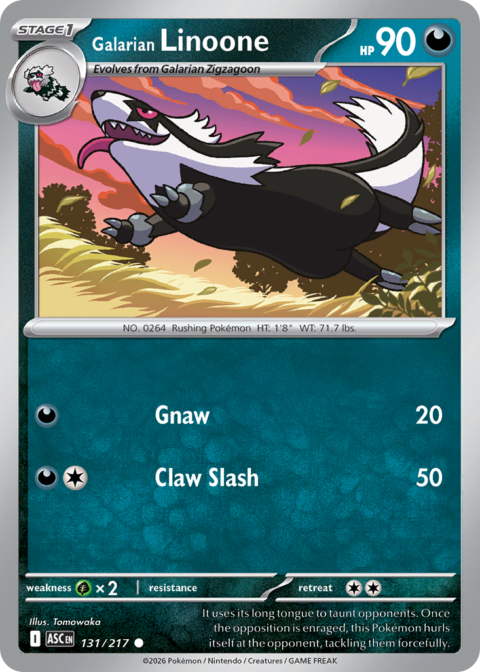 Galarian Linoone - ASC #131 - Normal