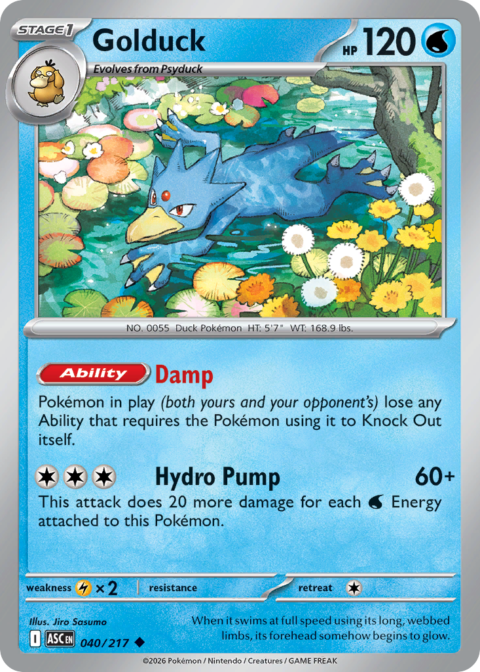 Golduck - ASC #40 - Ball Reverse