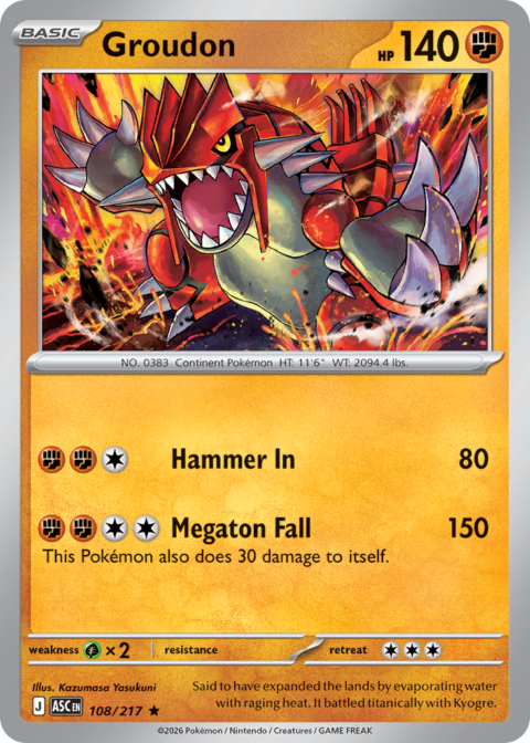 Groudon - ASC #108 - Ball Reverse