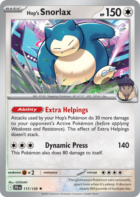 Hop's Snorlax - JTG #117 - Normal