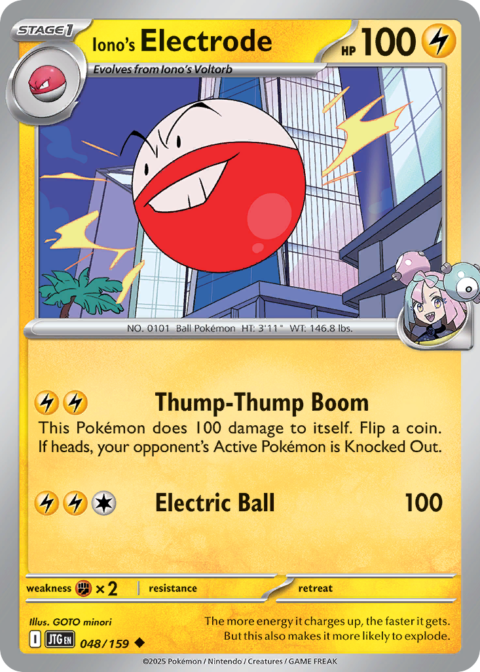 Iono's Electrode - JTG #48 - Reverse Holo