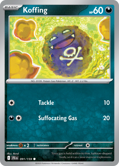 Koffing - JTG #91 - Normal