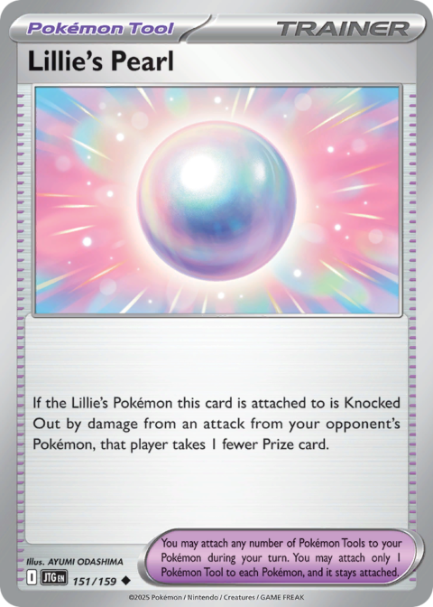 Lillie's Pearl - JTG #151 - Reverse Holo