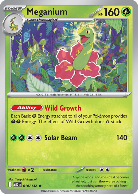 Meganium - MEG #10 - Reverse Holo
