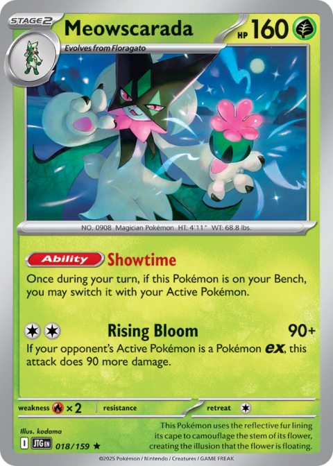 Meowscarada - JTG #18 - Reverse Holo