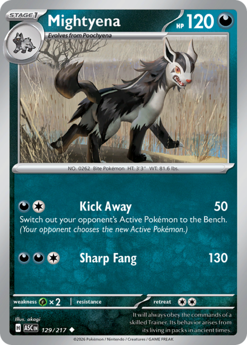 Mightyena - ASC #129 - Normal