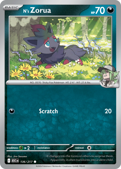 N's Zorua - ASC #136 - Normal
