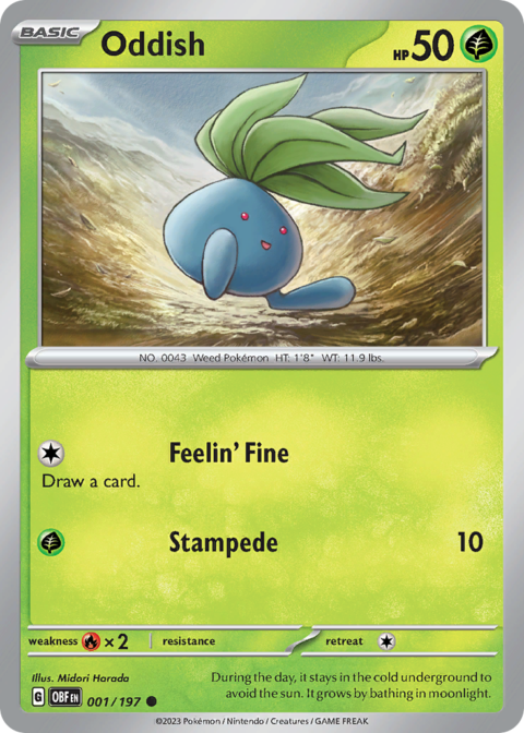 Oddish - OBF #1 - Reverse Holo