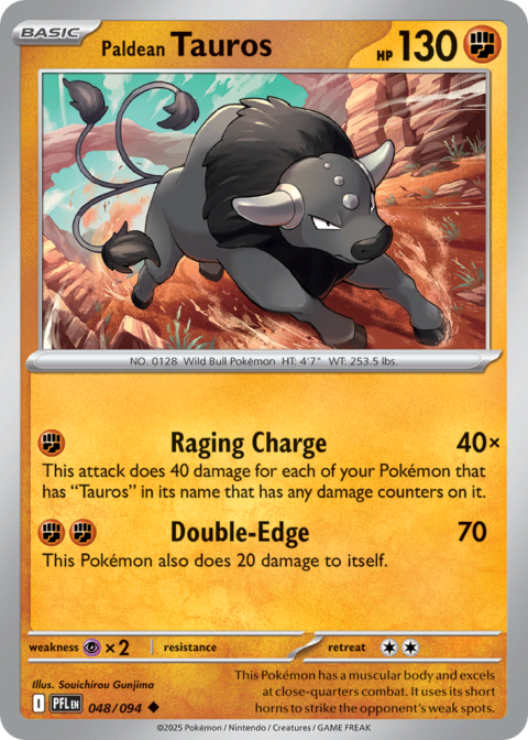 Paldean Tauros - PFL #48 - Normal