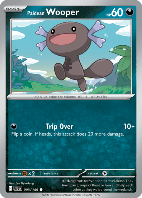 Paldean Wooper - JTG #93 - Normal