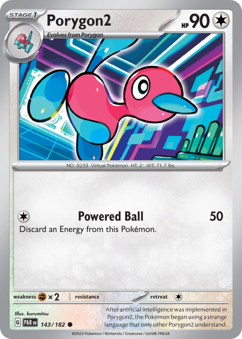 Porygon2 - PAR #143 - Reverse Holo