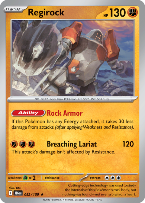 Regirock - JTG #82 - Holo