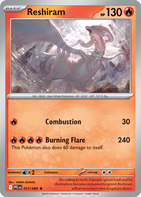 Reshiram - PFL #17 - Holo