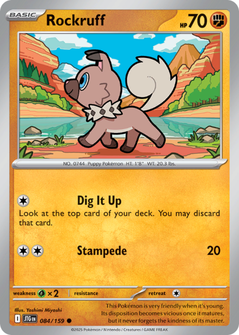 Rockruff - JTG #84 - Normal