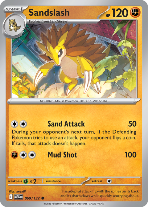 Sandslash - MEG #69 - Reverse Holo