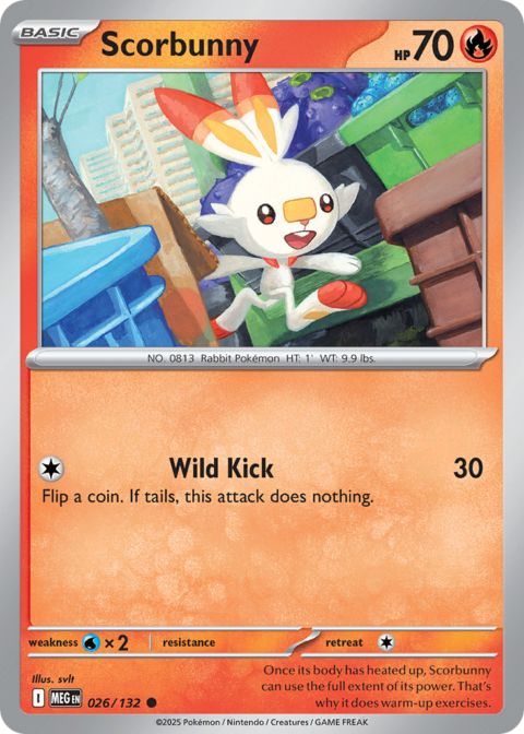 Scorbunny - MEG #26 - Reverse Holo