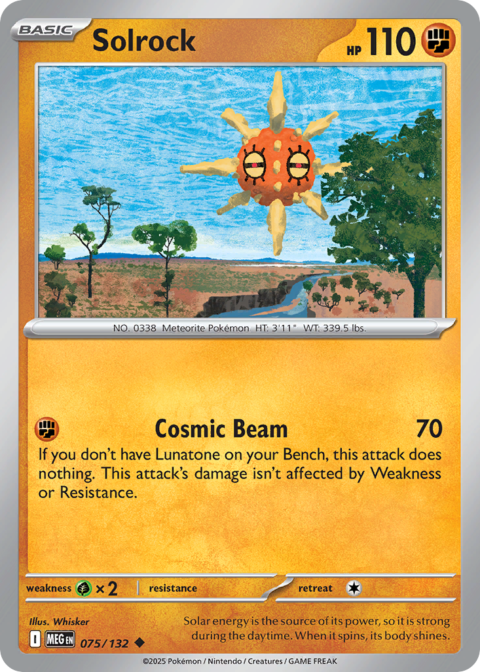 Solrock - MEG #75 - Reverse Holo