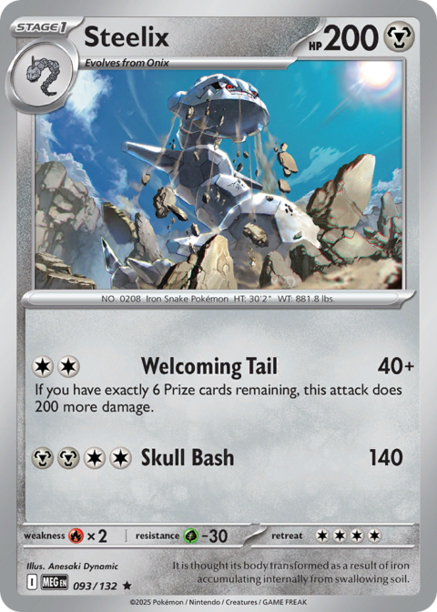 Steelix - MEG #93 - Reverse Holo