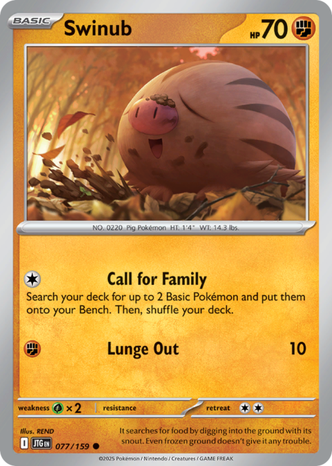 Swinub - JTG #77 - Reverse Holo