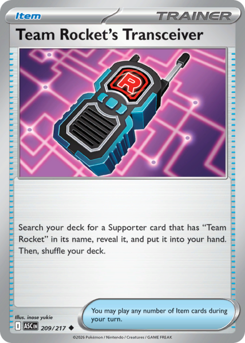 Team Rocket's Transceiver - ASC #209 - Reverse Holo