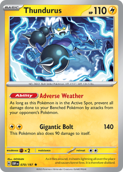 Thundurus - OBF #70 - Holo