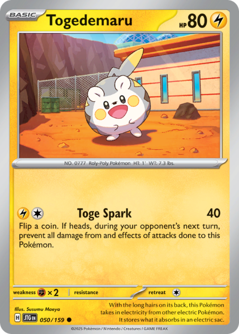 Togedemaru - JTG #50 - Reverse Holo