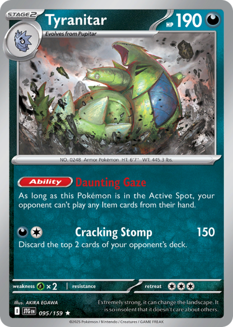 Tyranitar - JTG #95 - Reverse Holo