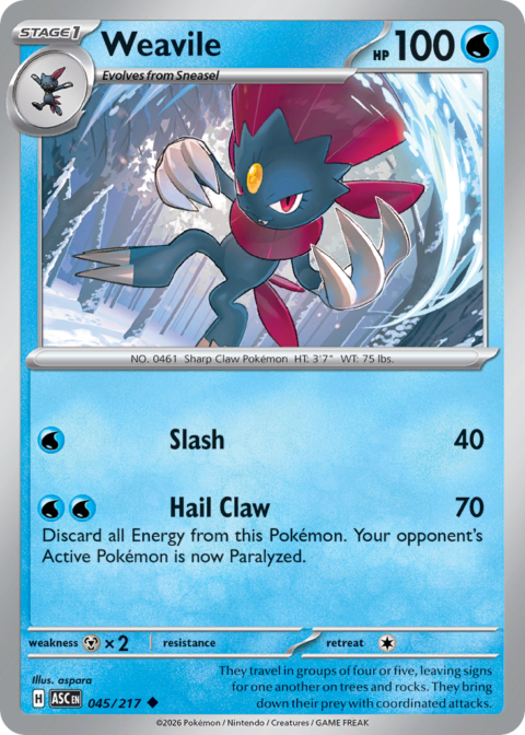Weavile - ASC #45 - Normal