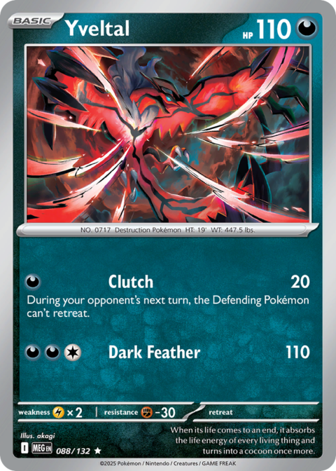 Yveltal - MEG #88 - Reverse Holo