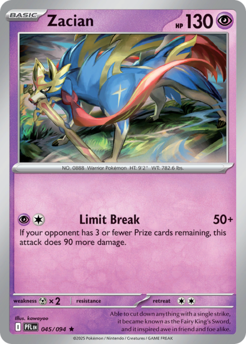 Zacian - PFL #45 - Holo
