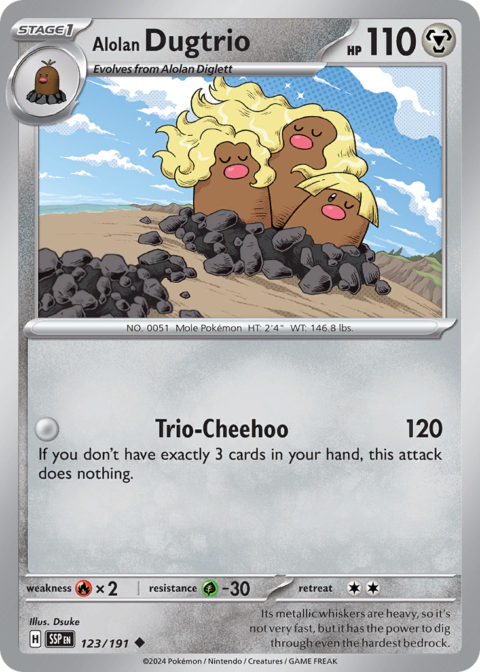 Alolan Dugtrio - SSP #123 - Normal