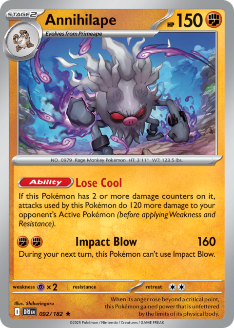 Annihilape - DRI #92 - Reverse Holo