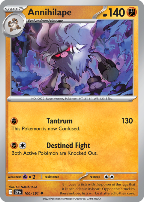 Annihilape - SSP #100 - Reverse Holo