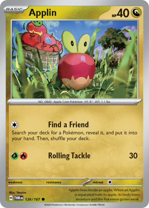 Applin - TWM #126 - Reverse Holo