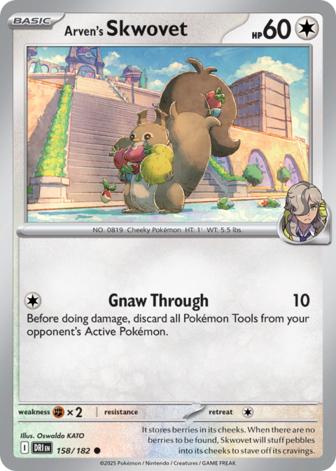 Arven's Skwovet - DRI #158 - Reverse Holo