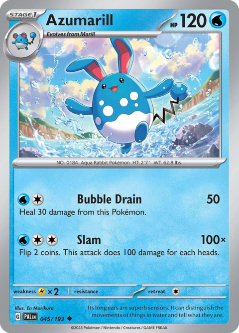 Azumarill - PAL #45 - Reverse Holo