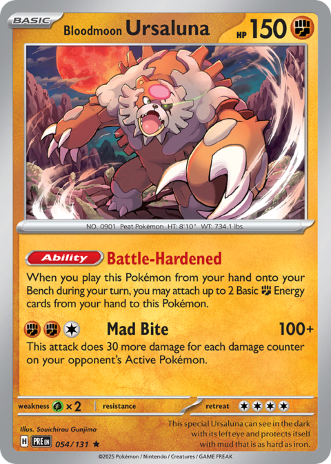 Bloodmoon Ursaluna - PRE #54 - Reverse Holo