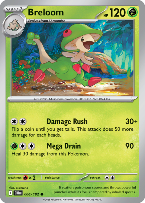 Breloom - DRI #6 - Reverse Holo