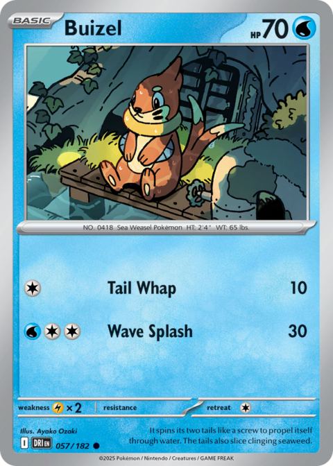 Buizel - DRI #57 - Reverse Holo