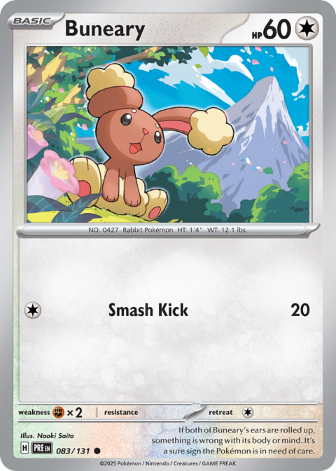 Buneary - PRE #83 - Reverse Holo